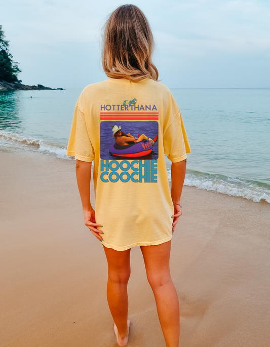 Hotter than a hoochie Coochie graphic tee