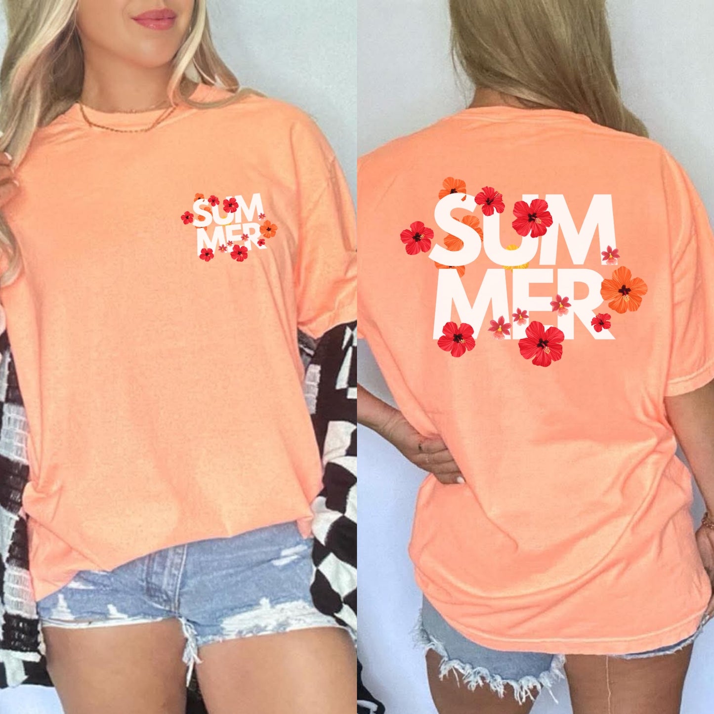 Summer Floral Graphic Tshirt