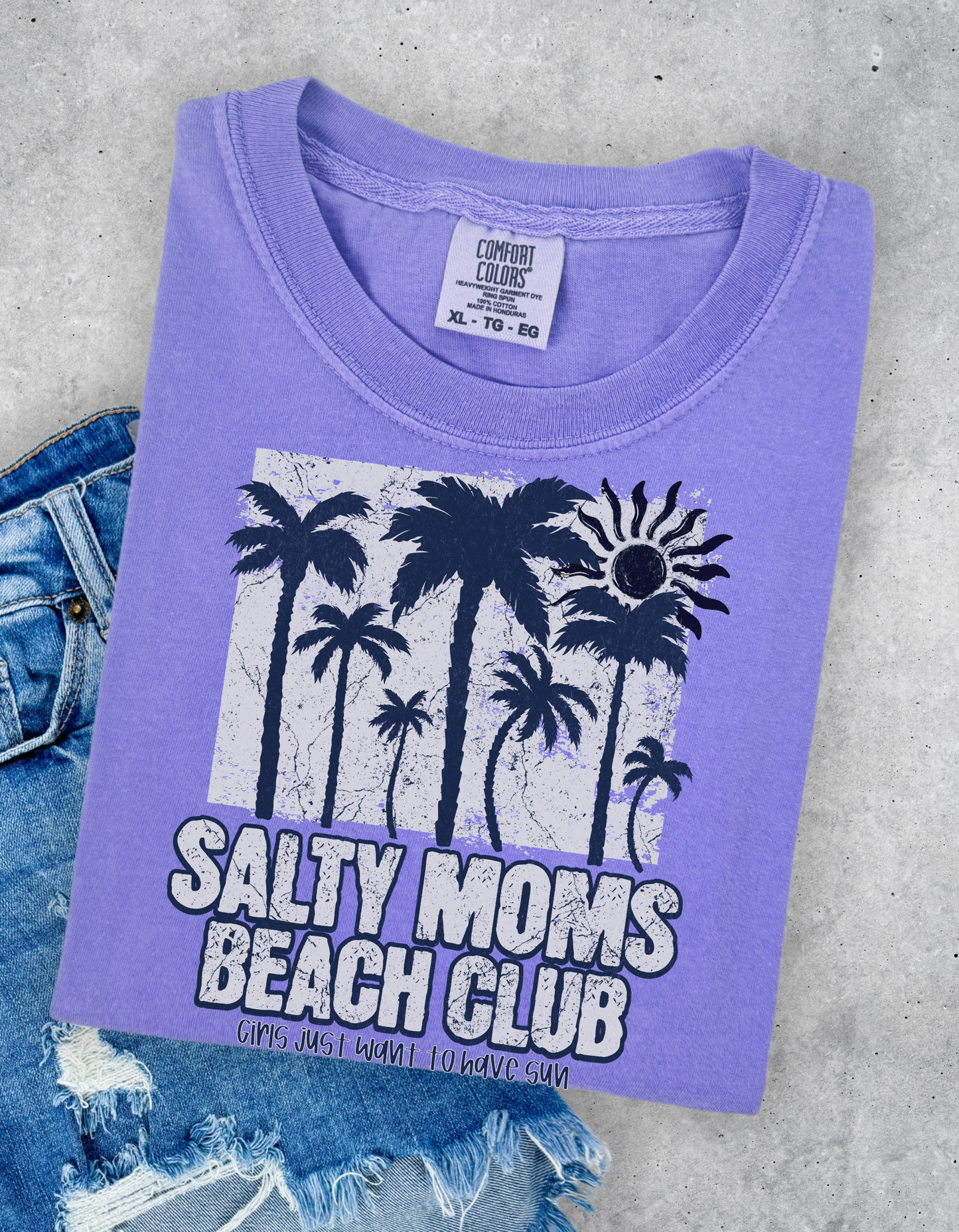 Salty Moms Beach Club Graphic Tshirt