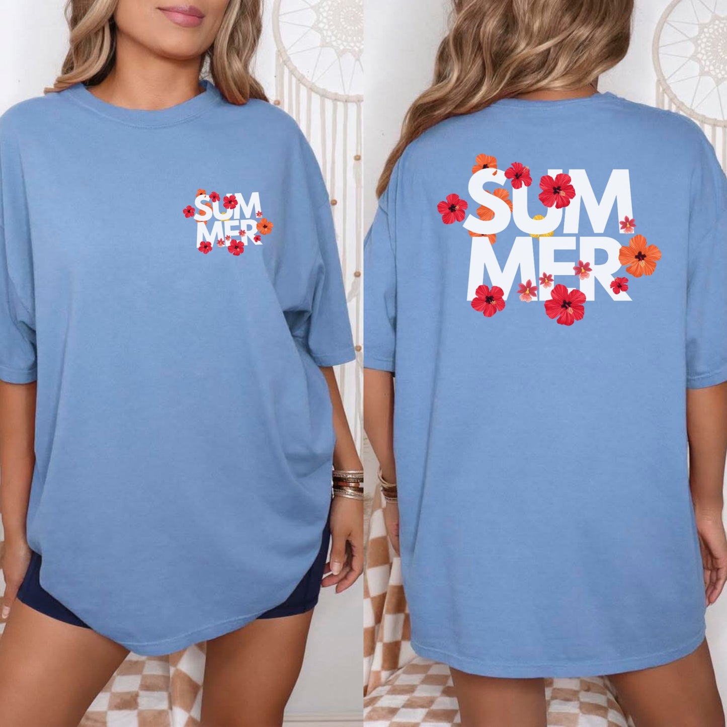Summer Floral Graphic Tshirt