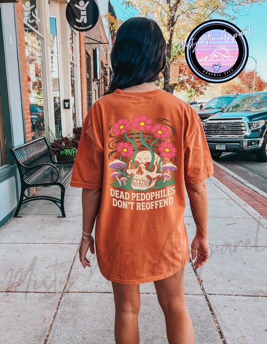Dead Pedos Skull Graphic Tee