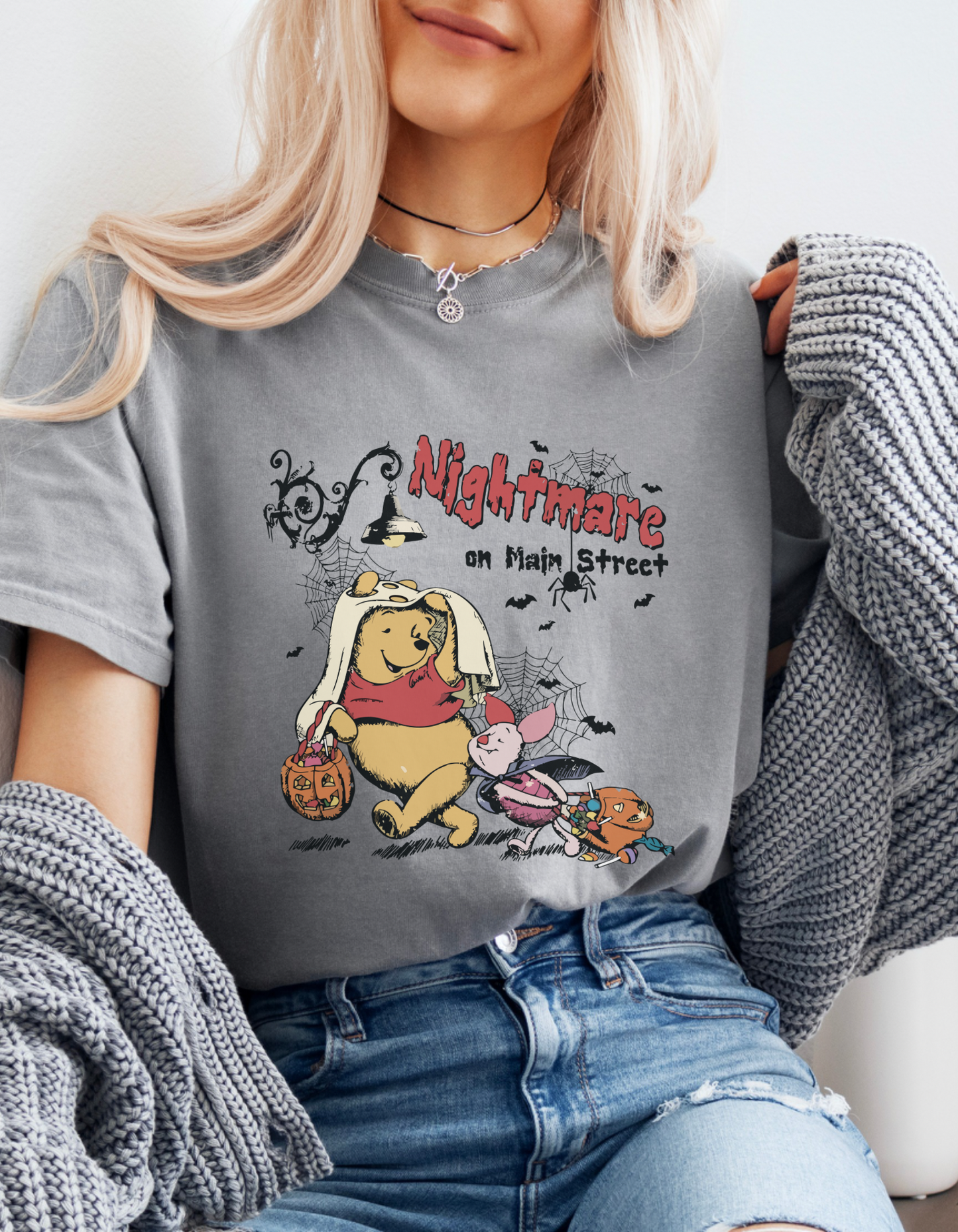 Vintage nightmare on main street Pooh tshirt