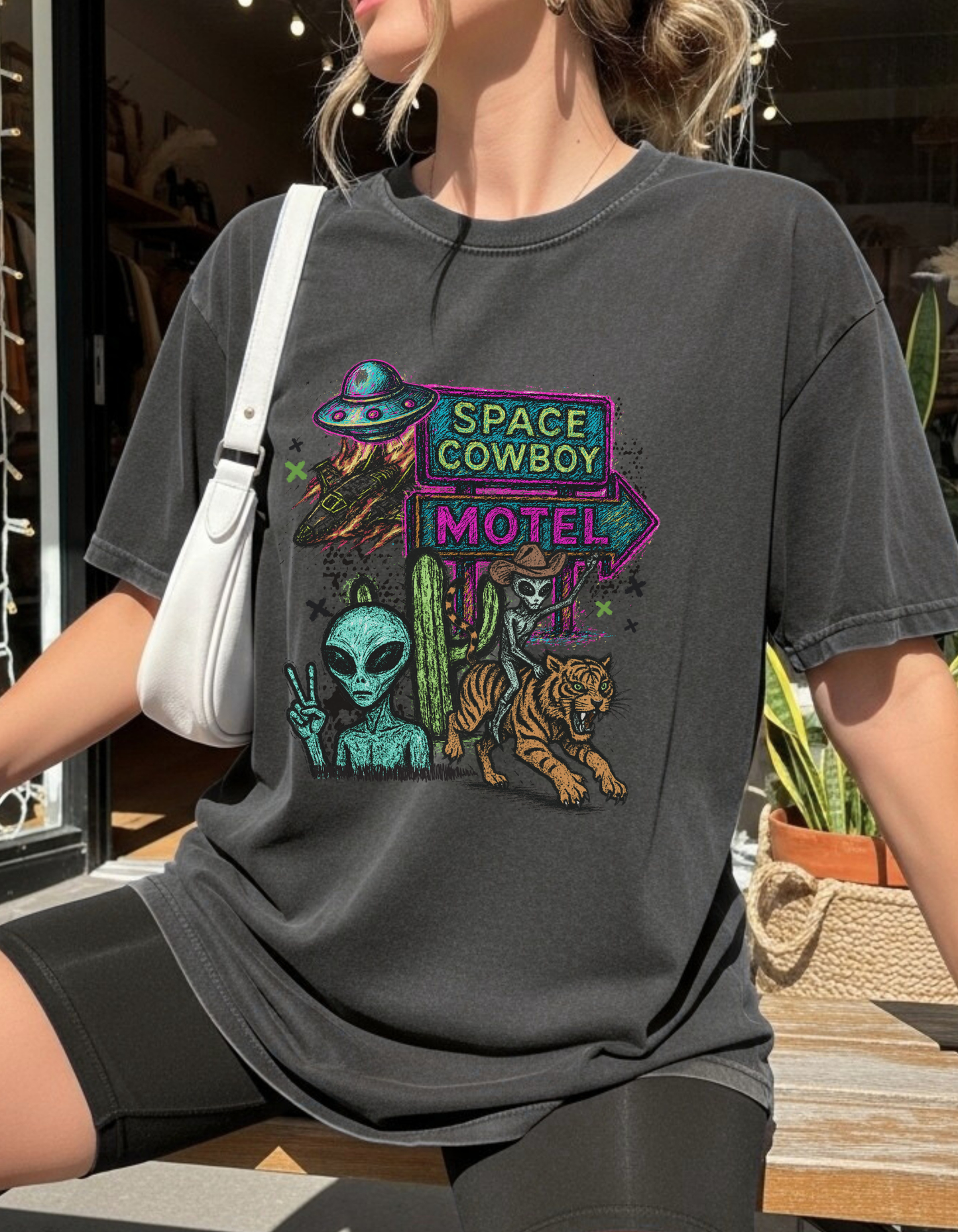 Space Cowboy Motel Graphic Tee