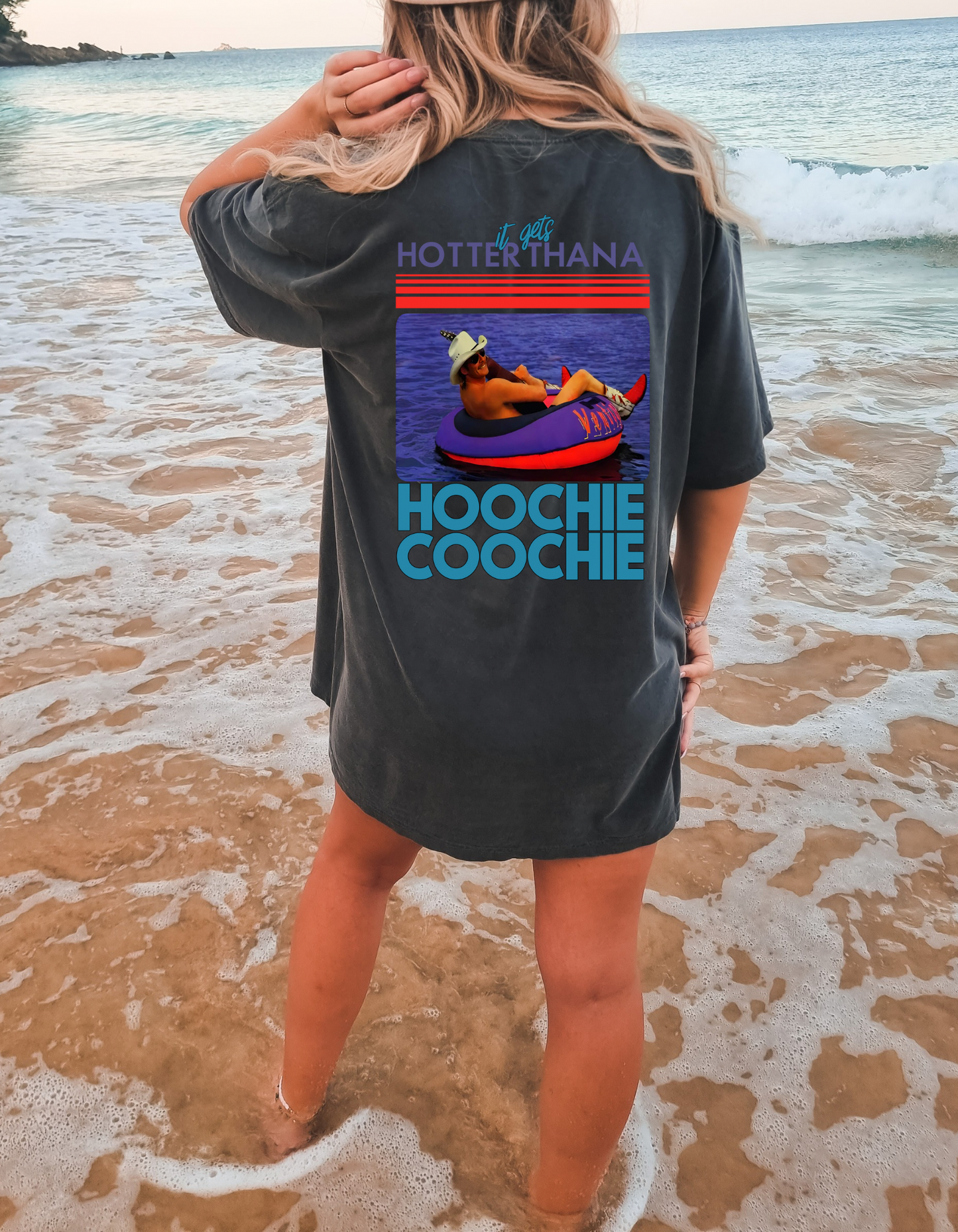 Hotter than a hoochie Coochie graphic tee