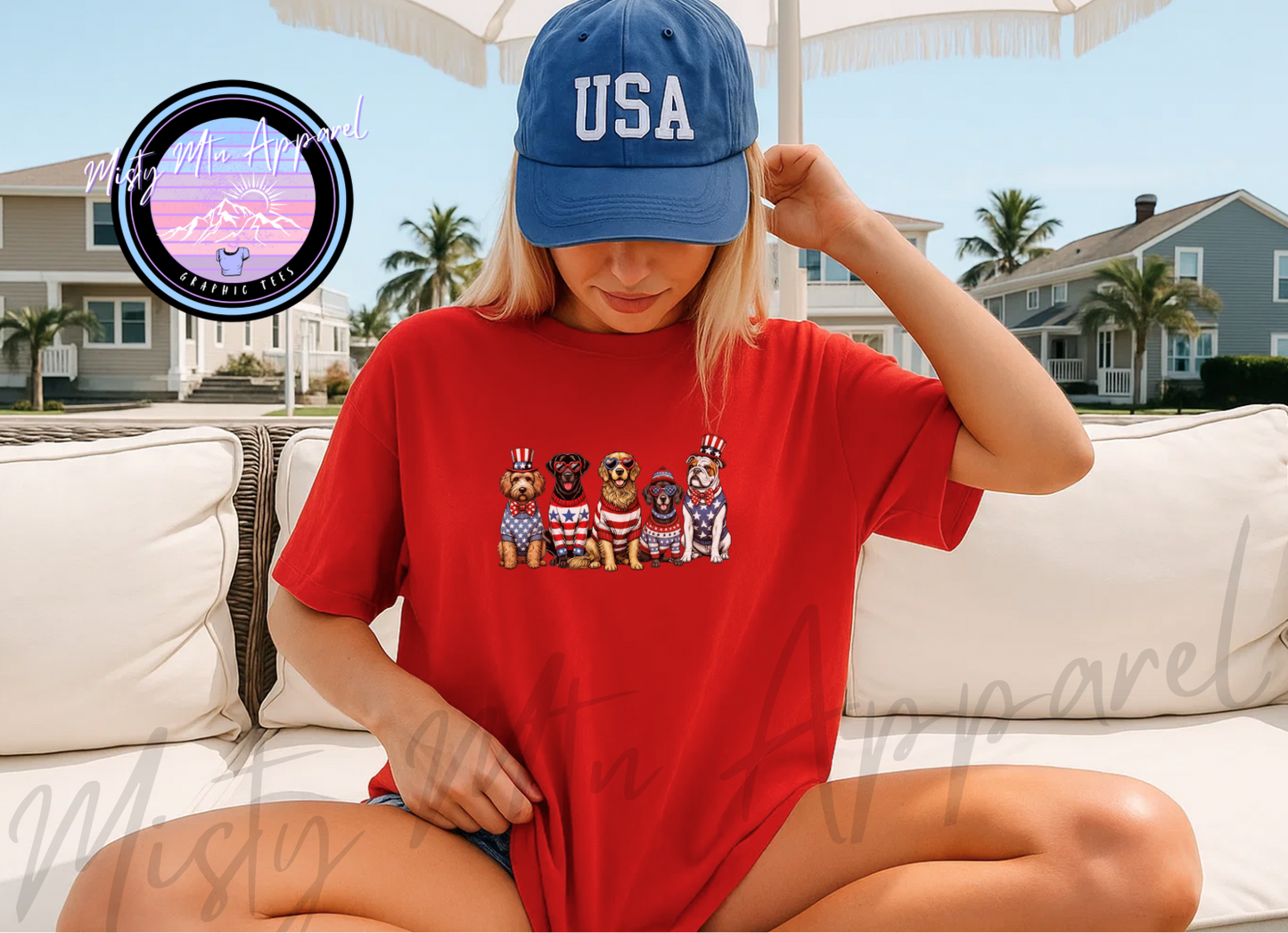 American doggy Graphic Tee