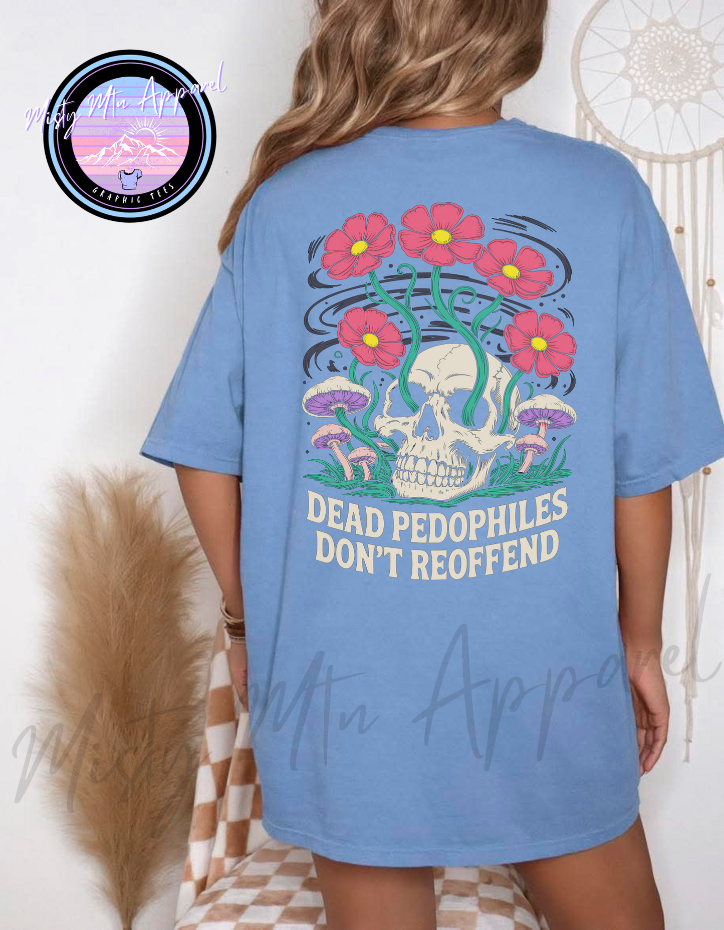 Dead Pedos Skull Graphic Tee
