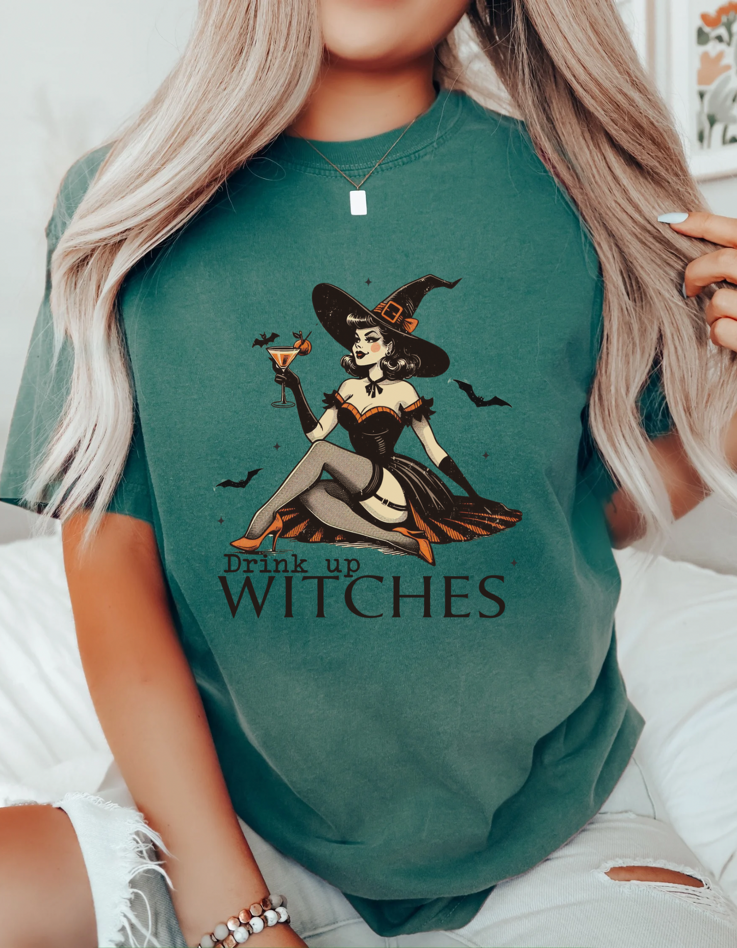 Drink up witches tee