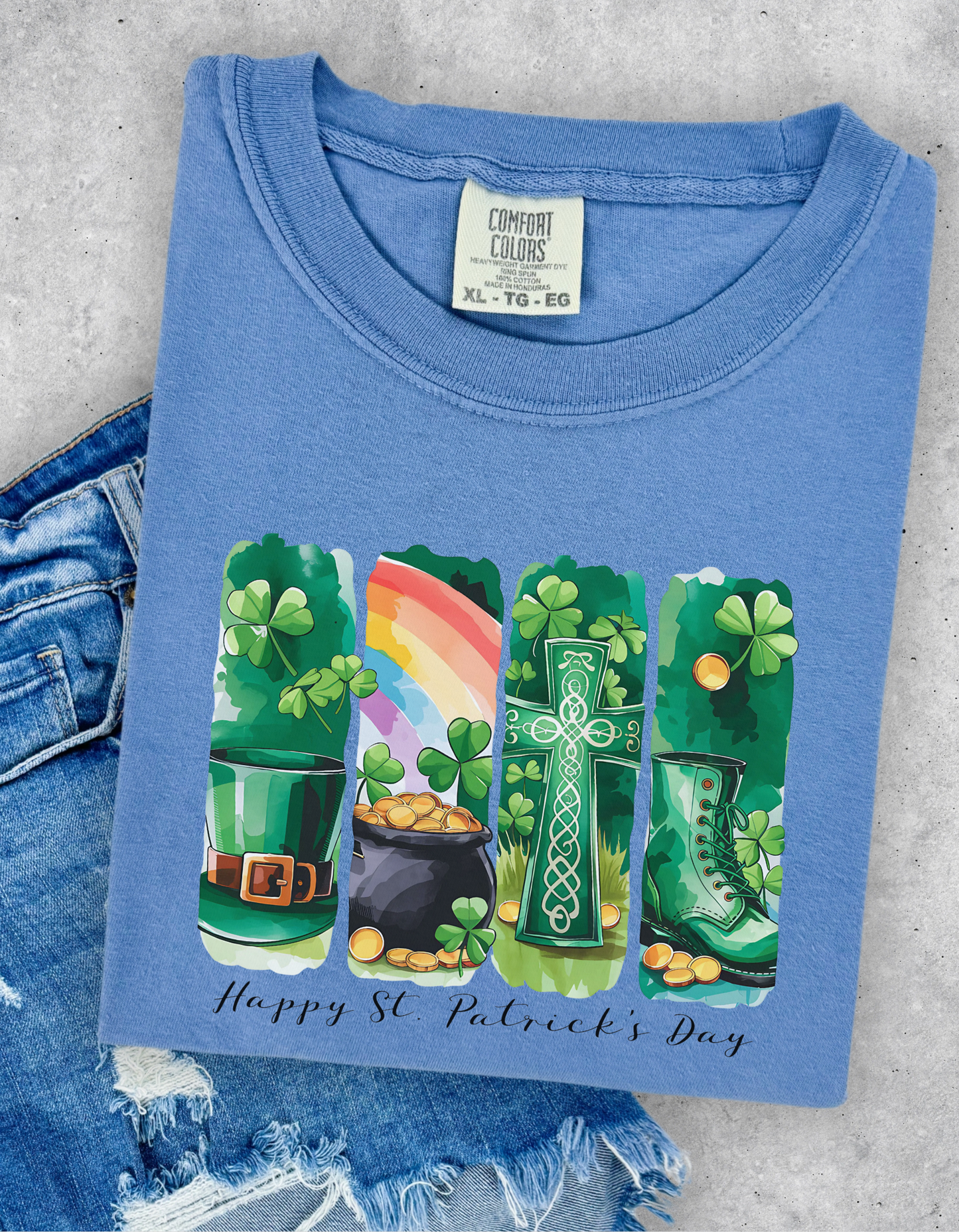 St Patrick’s Day collage Graphic Tshirt