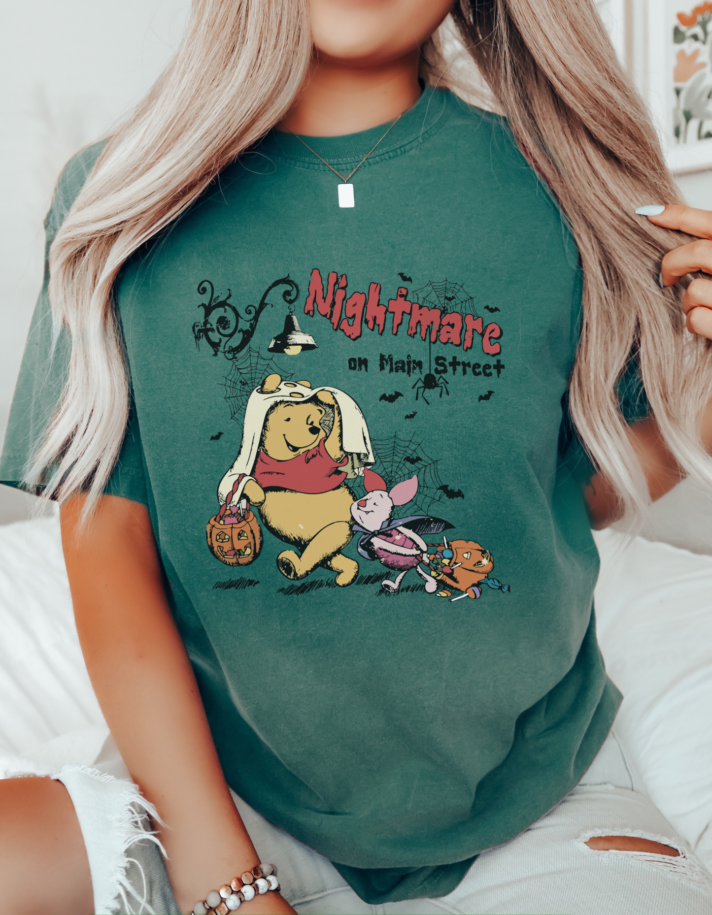 Vintage nightmare on main street Pooh tshirt