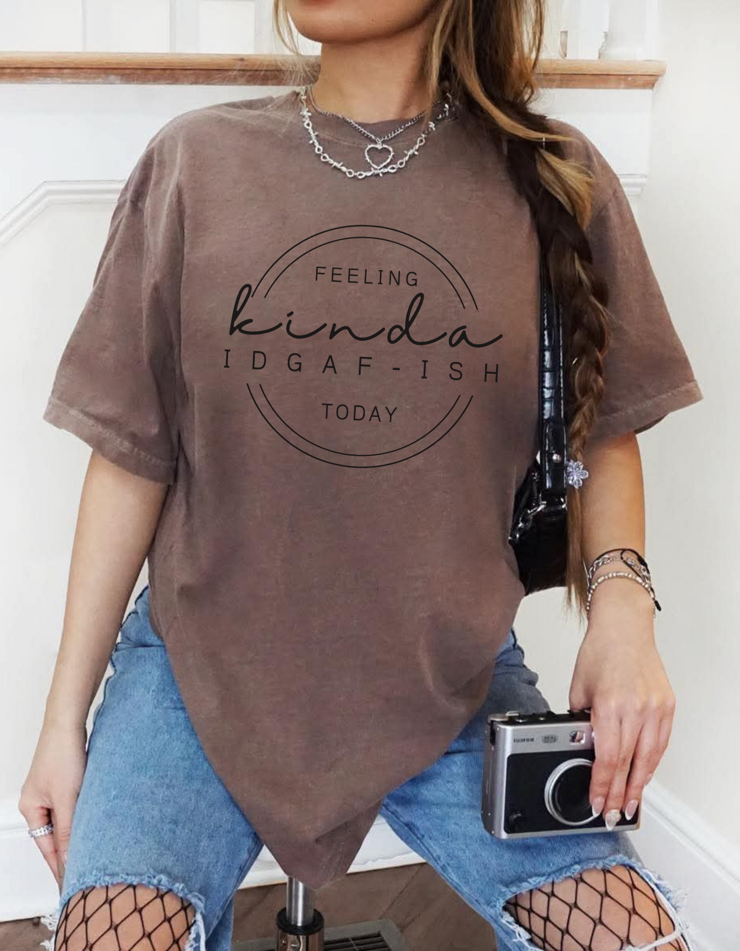 Kinda IDGAF-ISH Graphic Tshirt