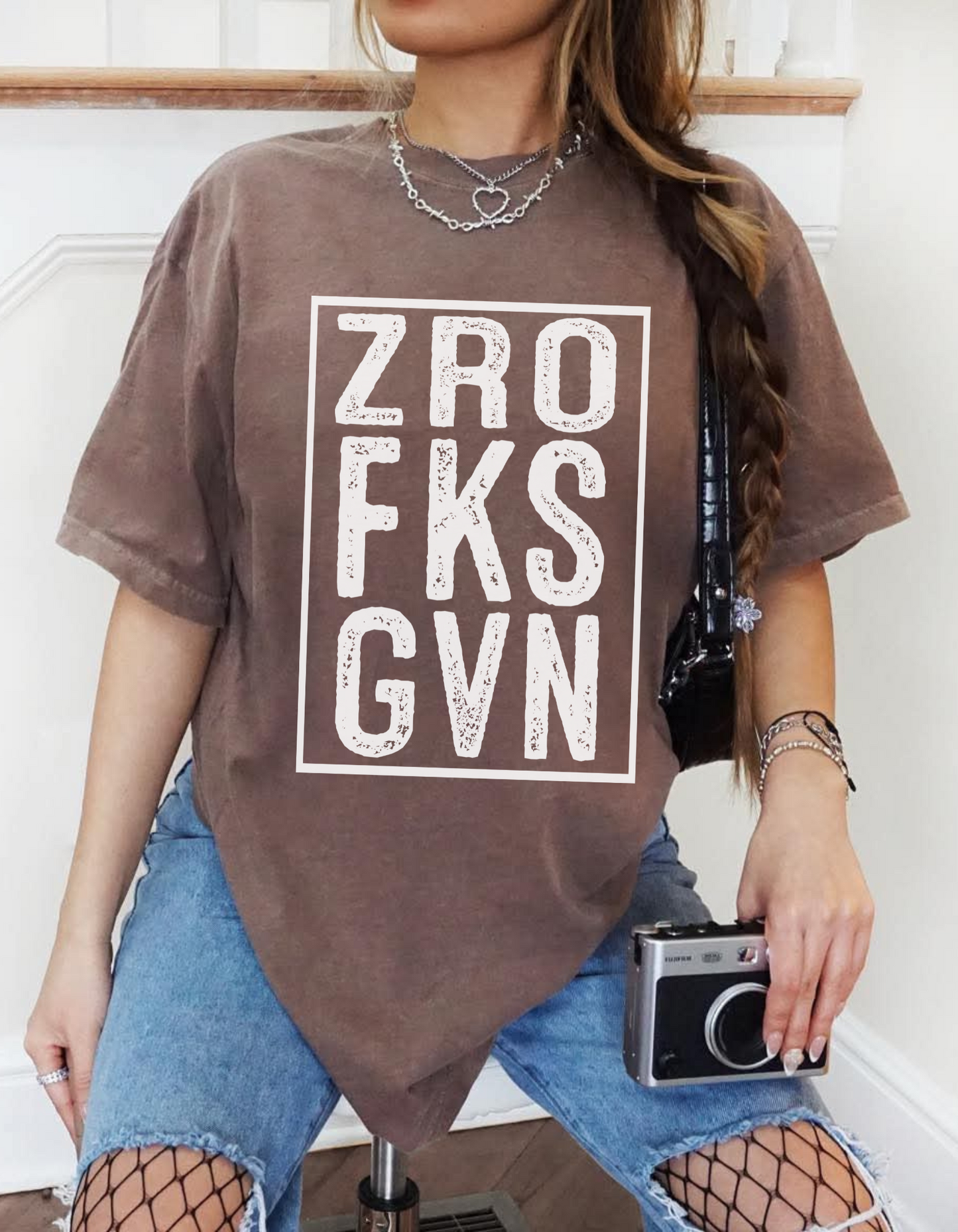 Zro Fks Gvn Graphic Tshirt