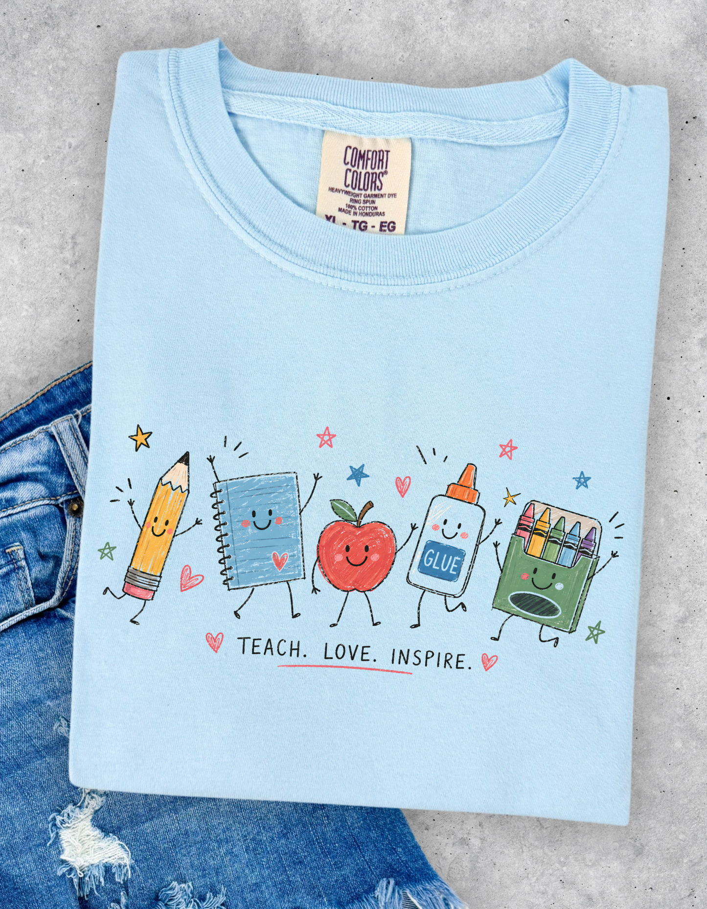 Teach. Love. Inspire. Graphic tee