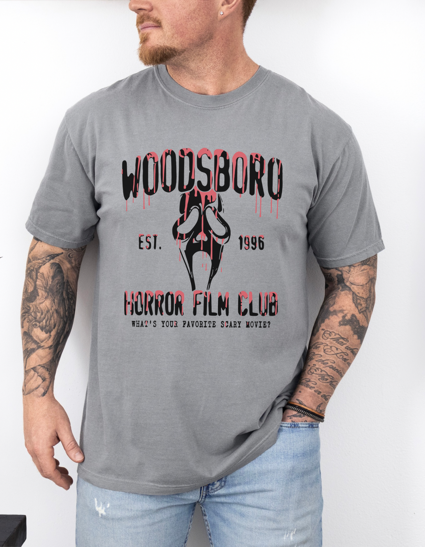 Woodsboro horror film club tee