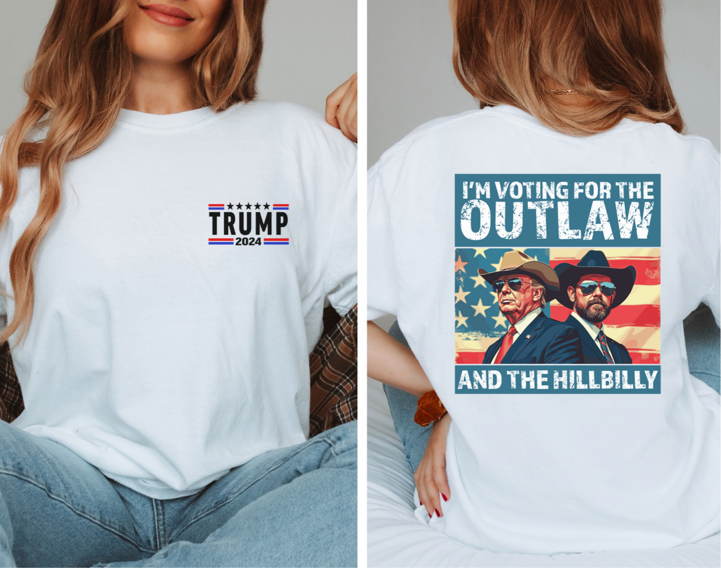 Voting for the outlaw and the hillbilly tee