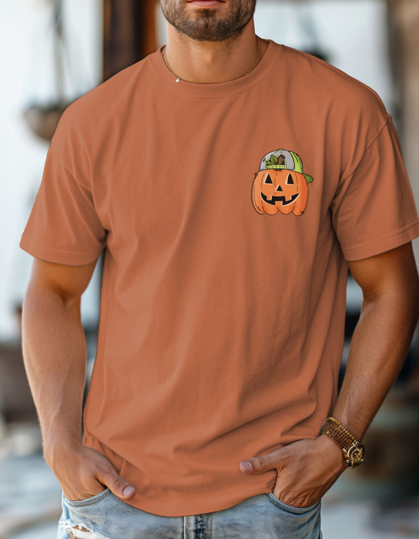 Pumpkin head tee