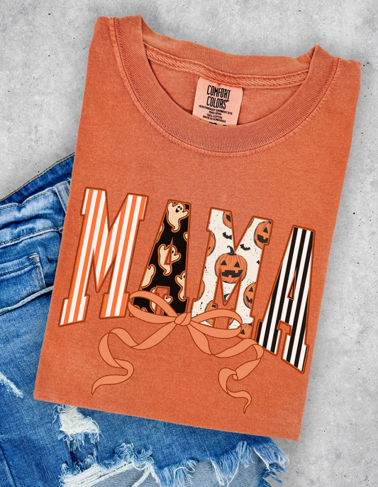 Spooky mama coquette graphic tee