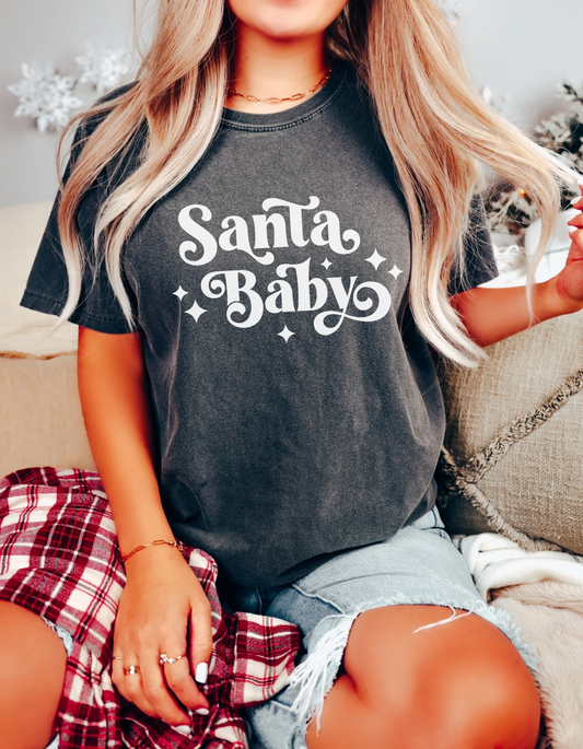 Santa baby tee