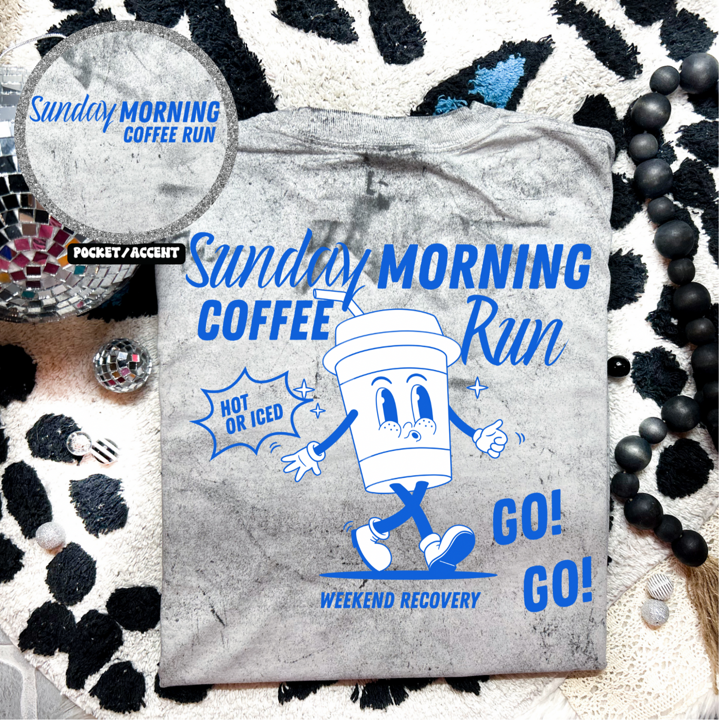 Sunday morning Coffee Run Graphic Tee