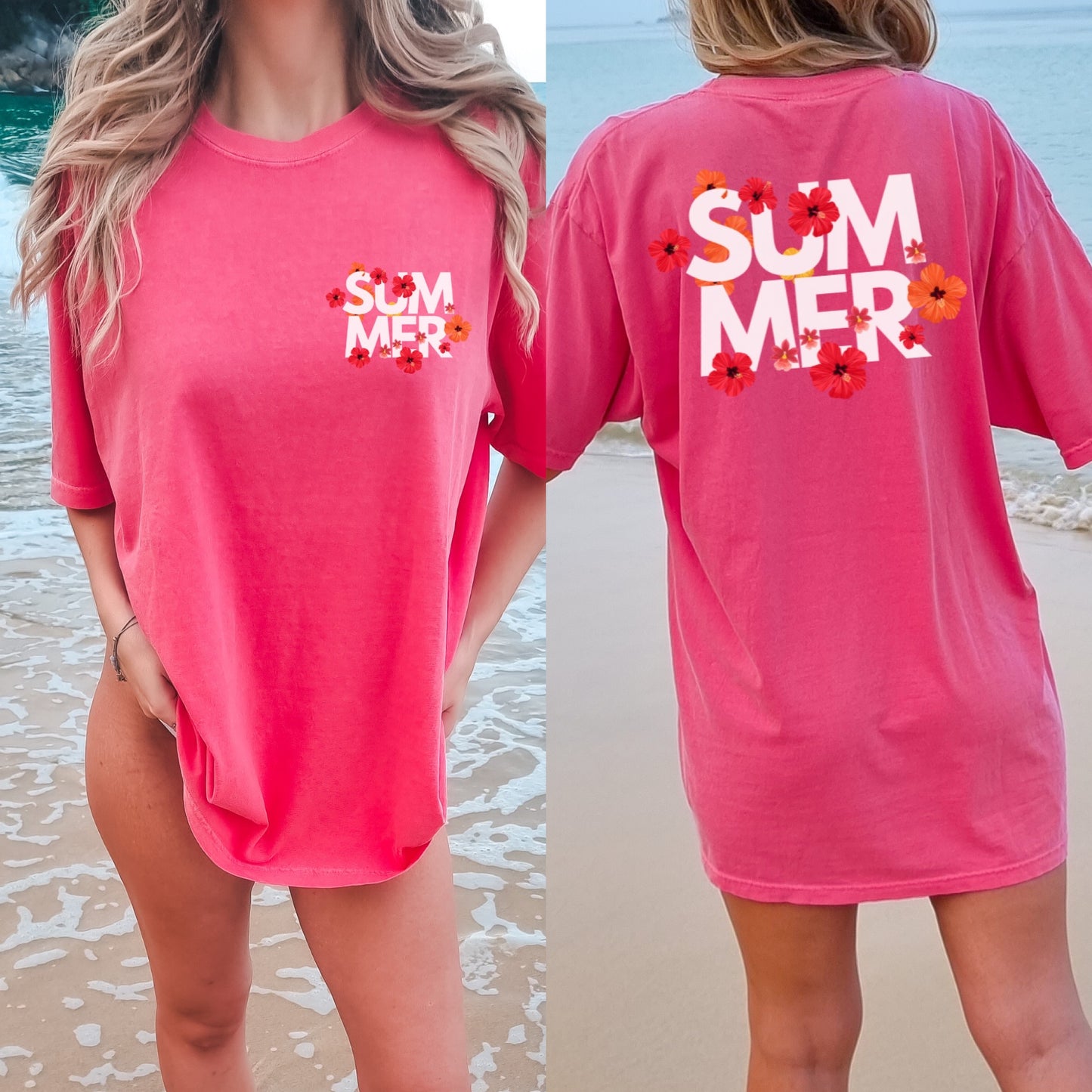 Summer Floral Graphic Tshirt