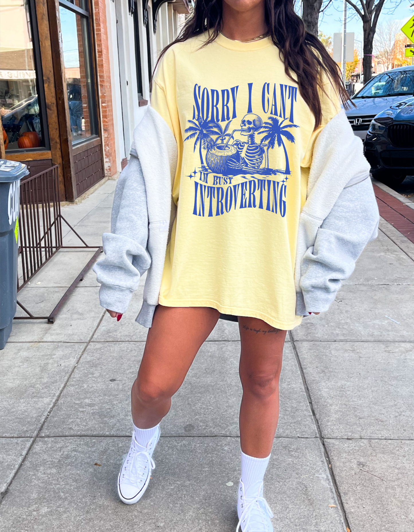 I’m introverting graphic tshirt