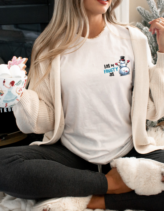 Kiss My Frosty Ass Pocket Graphic Tshirt by