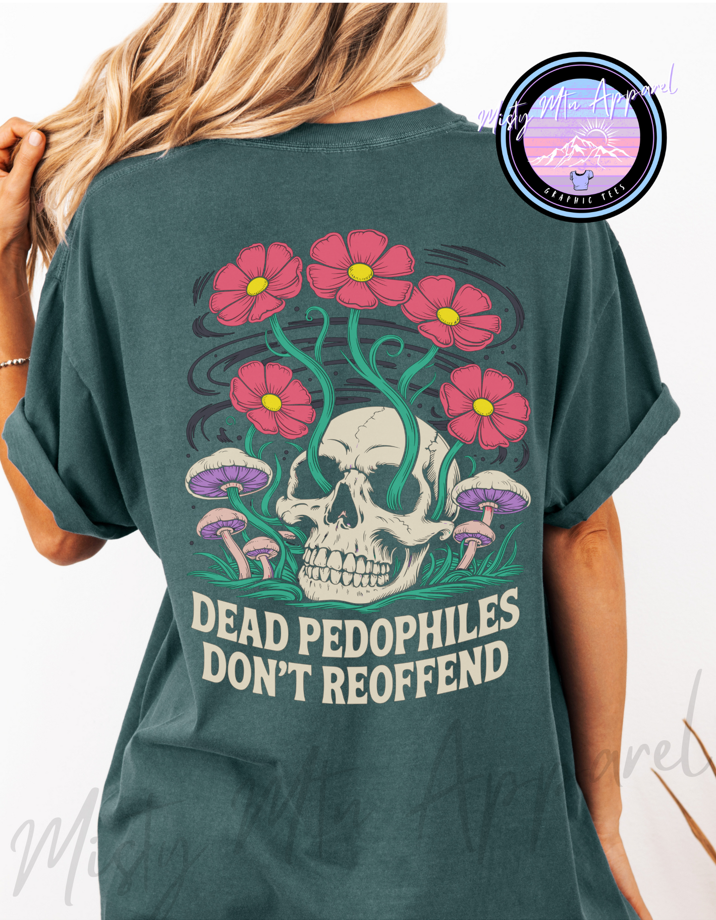 Dead Pedos Skull Graphic Tee
