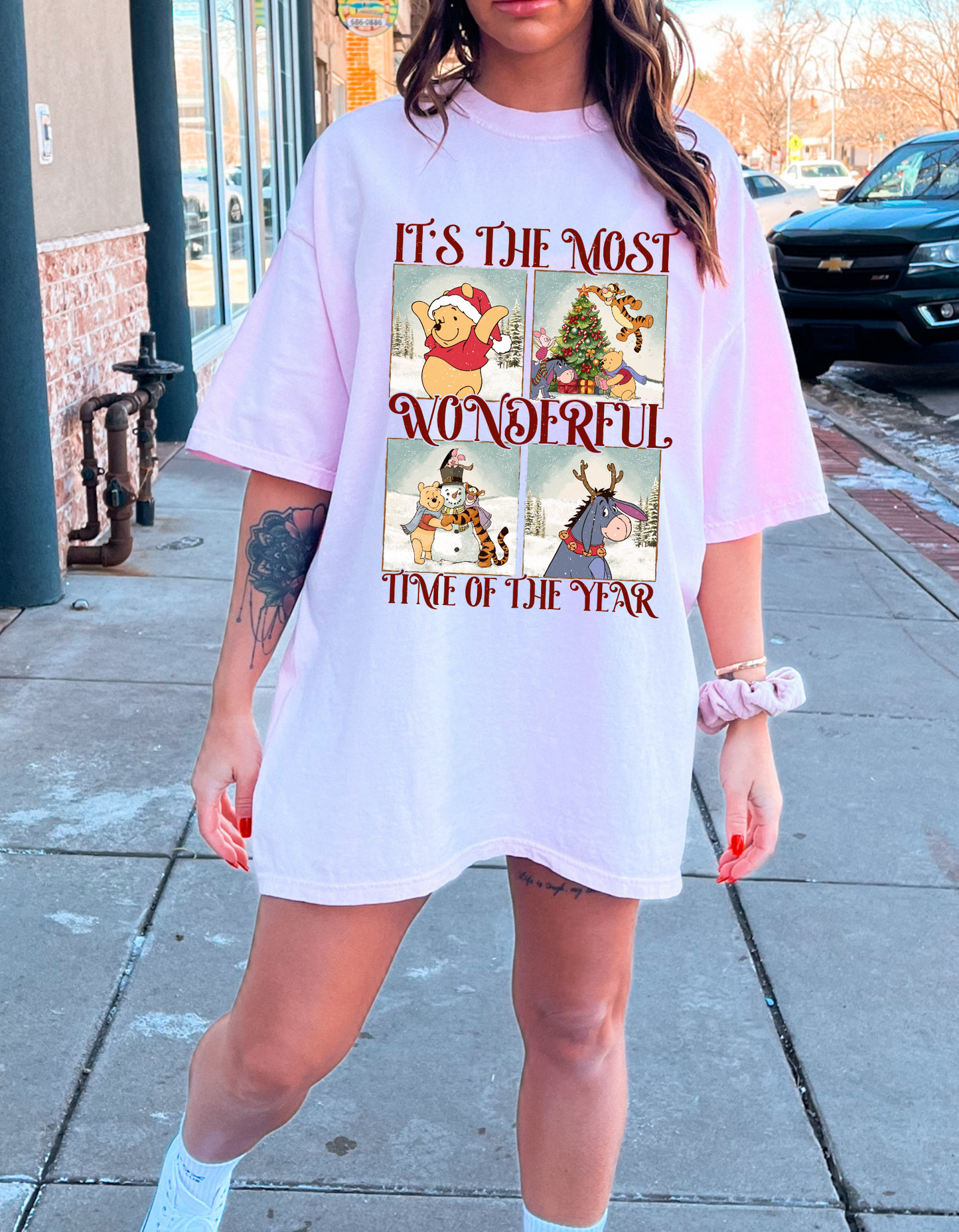 It’s the Most wonderful time of the year Christmas P00h Graphic Tee