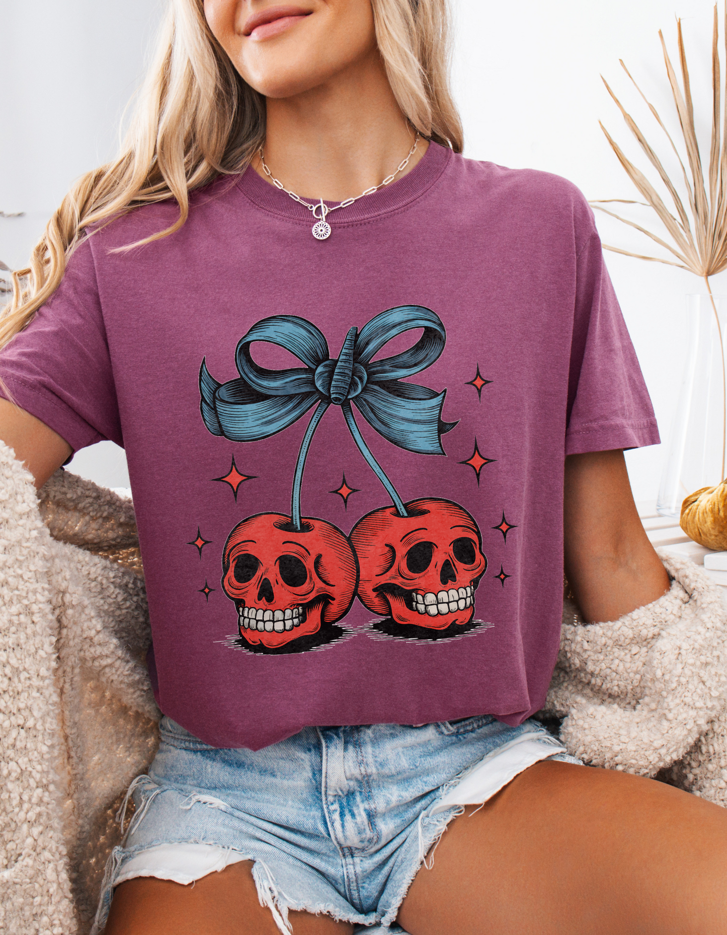 Skeleton cherries tshirt