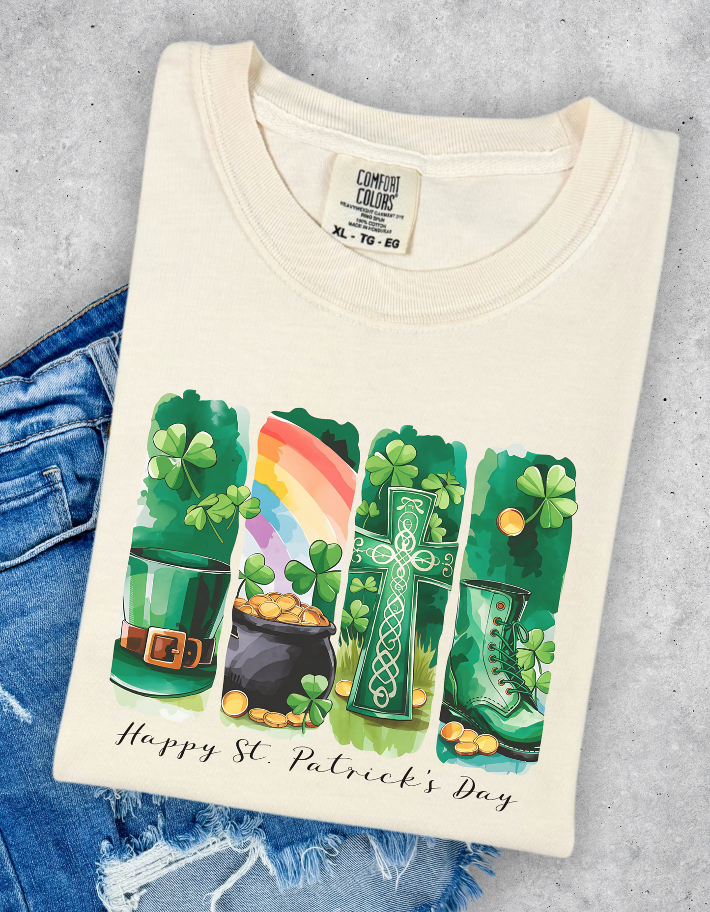 St Patrick’s Day collage Graphic Tshirt