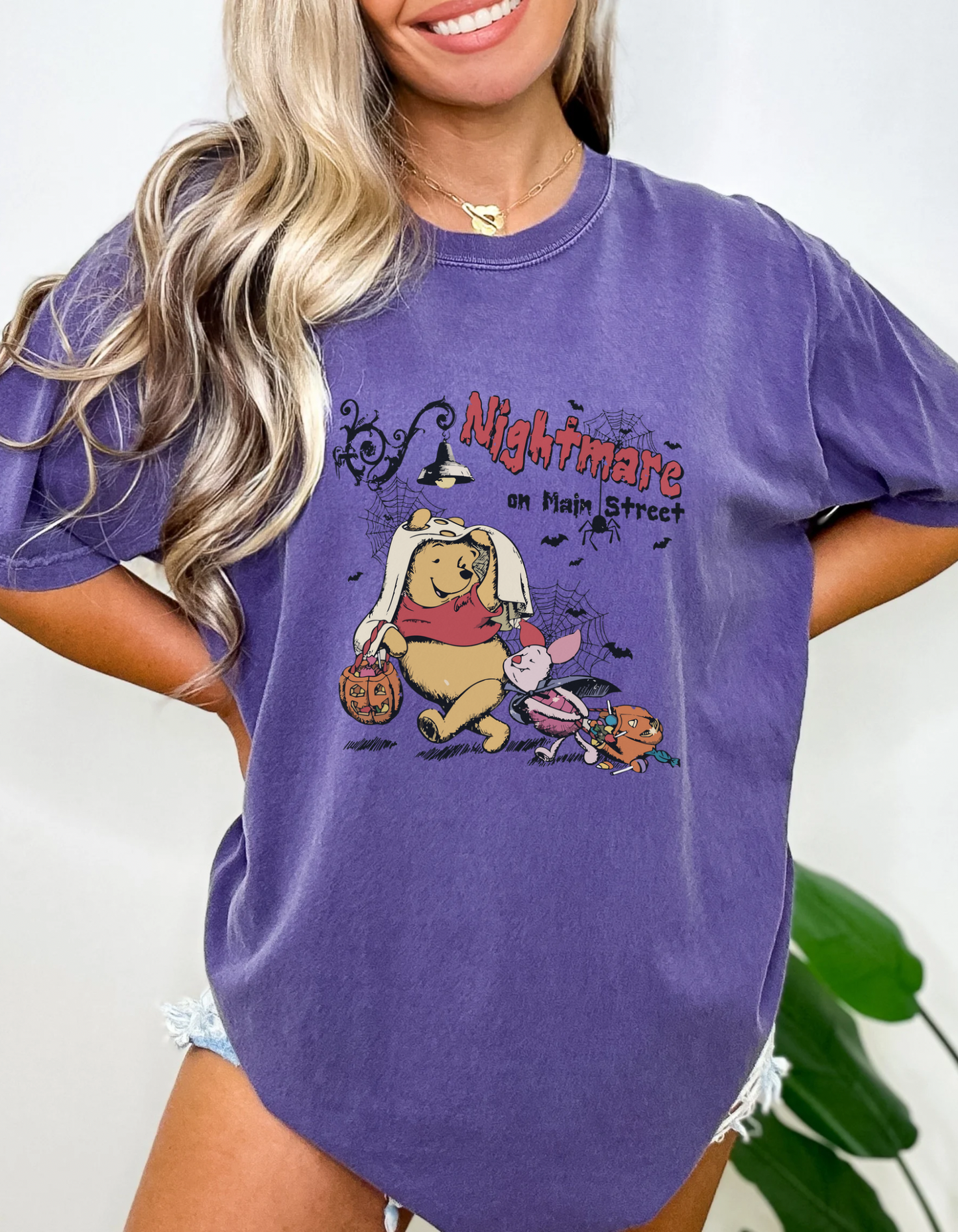 Vintage nightmare on main street Pooh tshirt