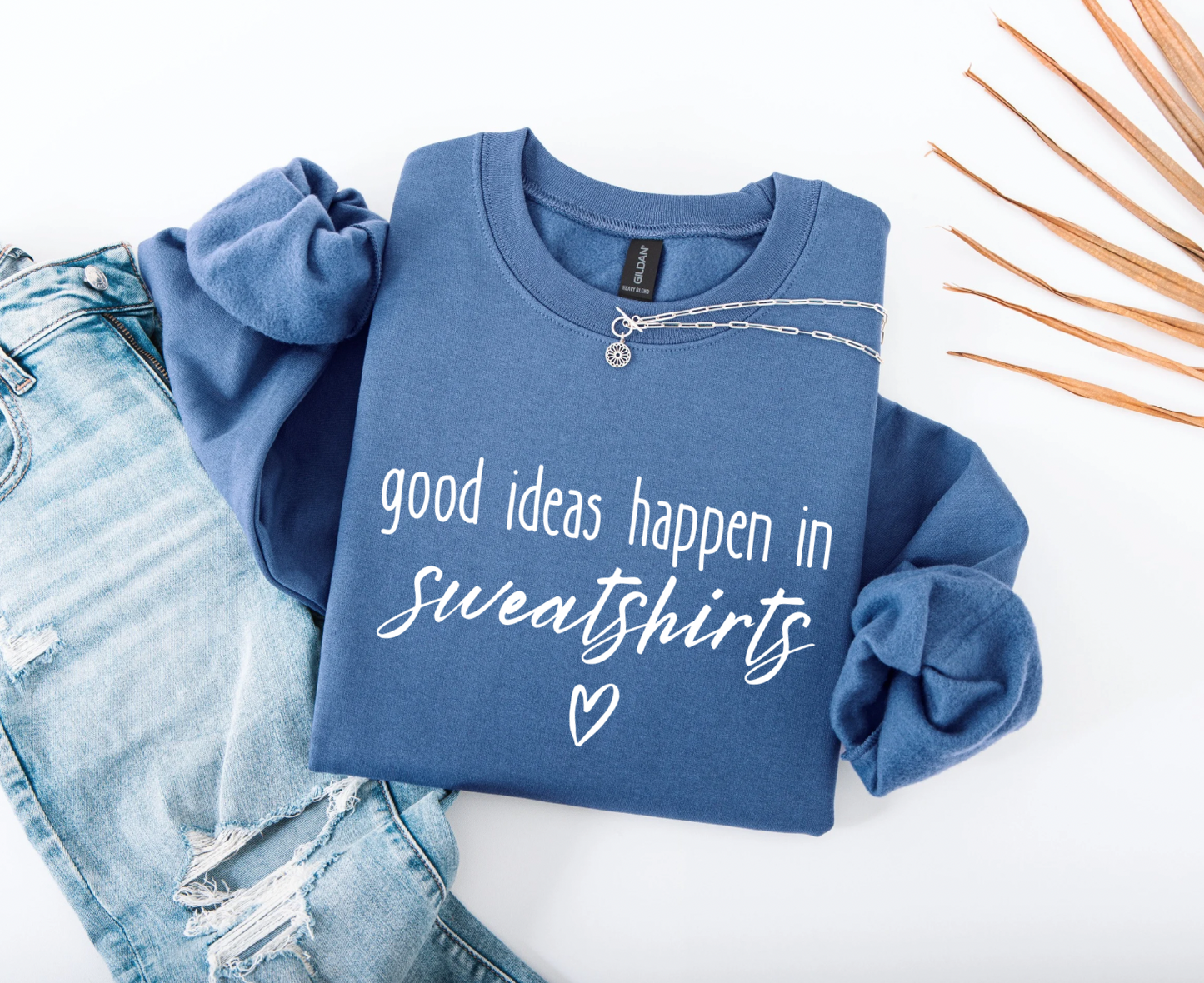 Good Ideas Happen in sweaters crewneck sweater