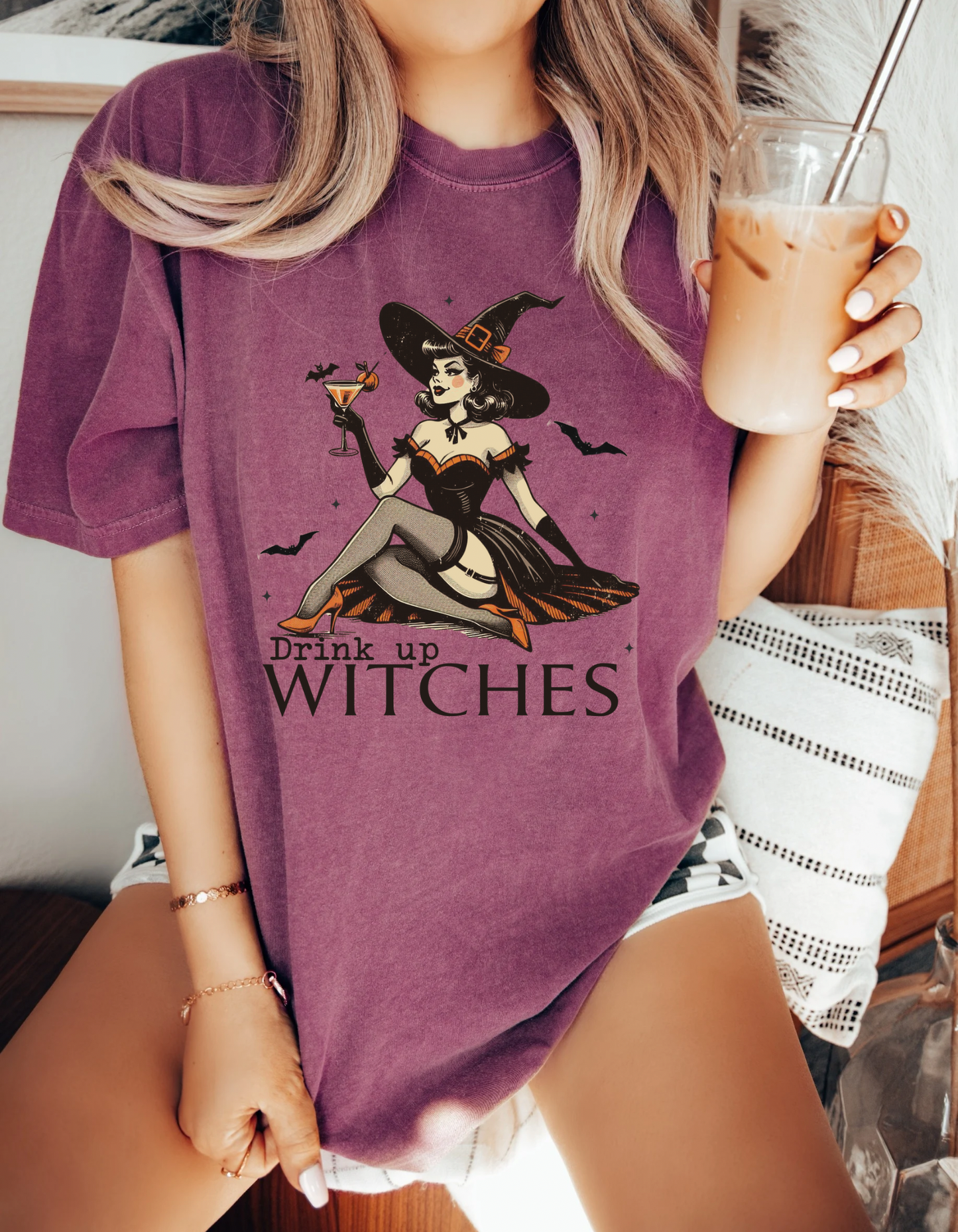Drink up witches tee