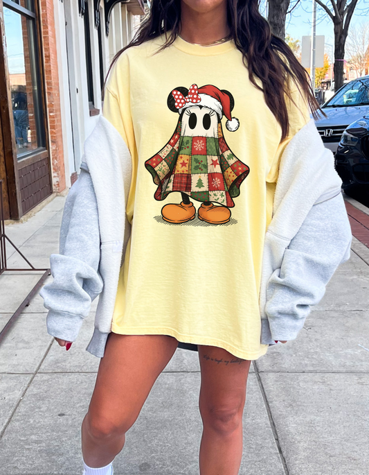 Quilt Mouse Ghost Graphic Tee