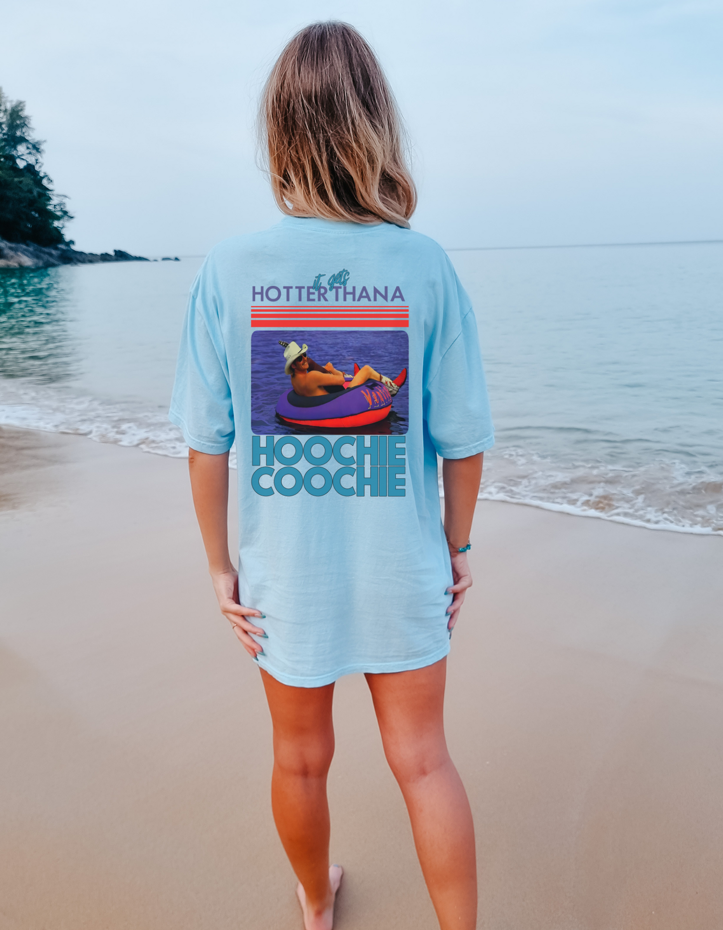 Hotter than a hoochie Coochie graphic tee