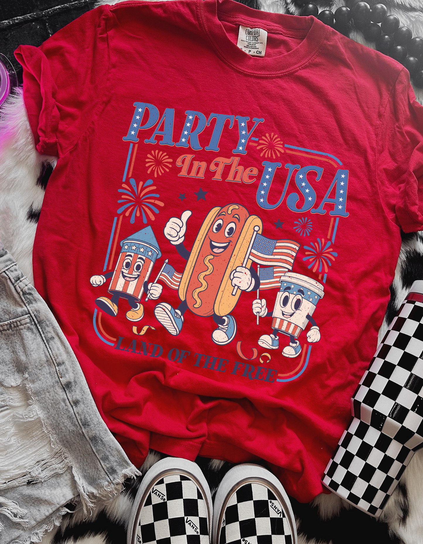 Retro Party in the USA Graphic Tee