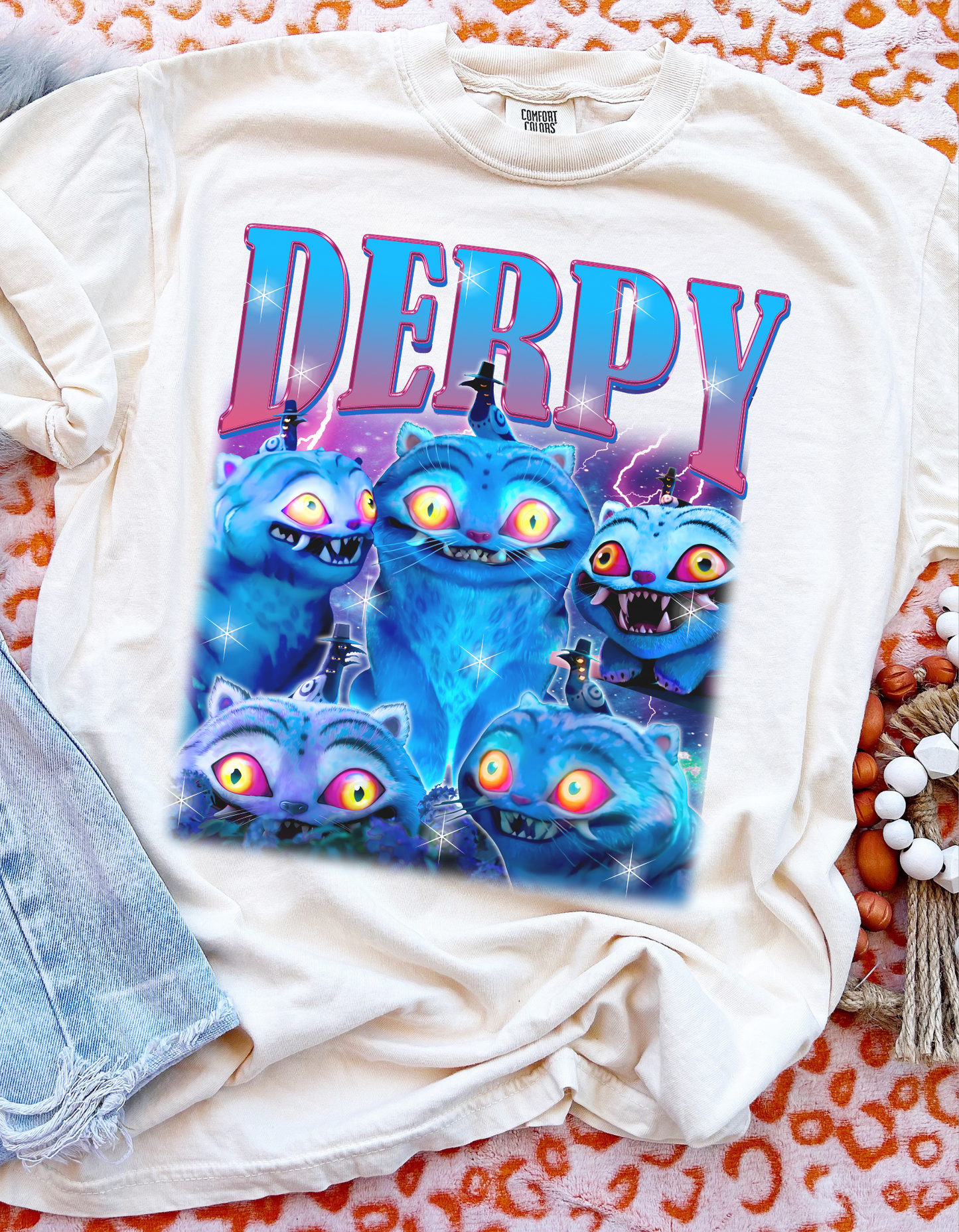 Derpy K-pop demon hunters graphic tee