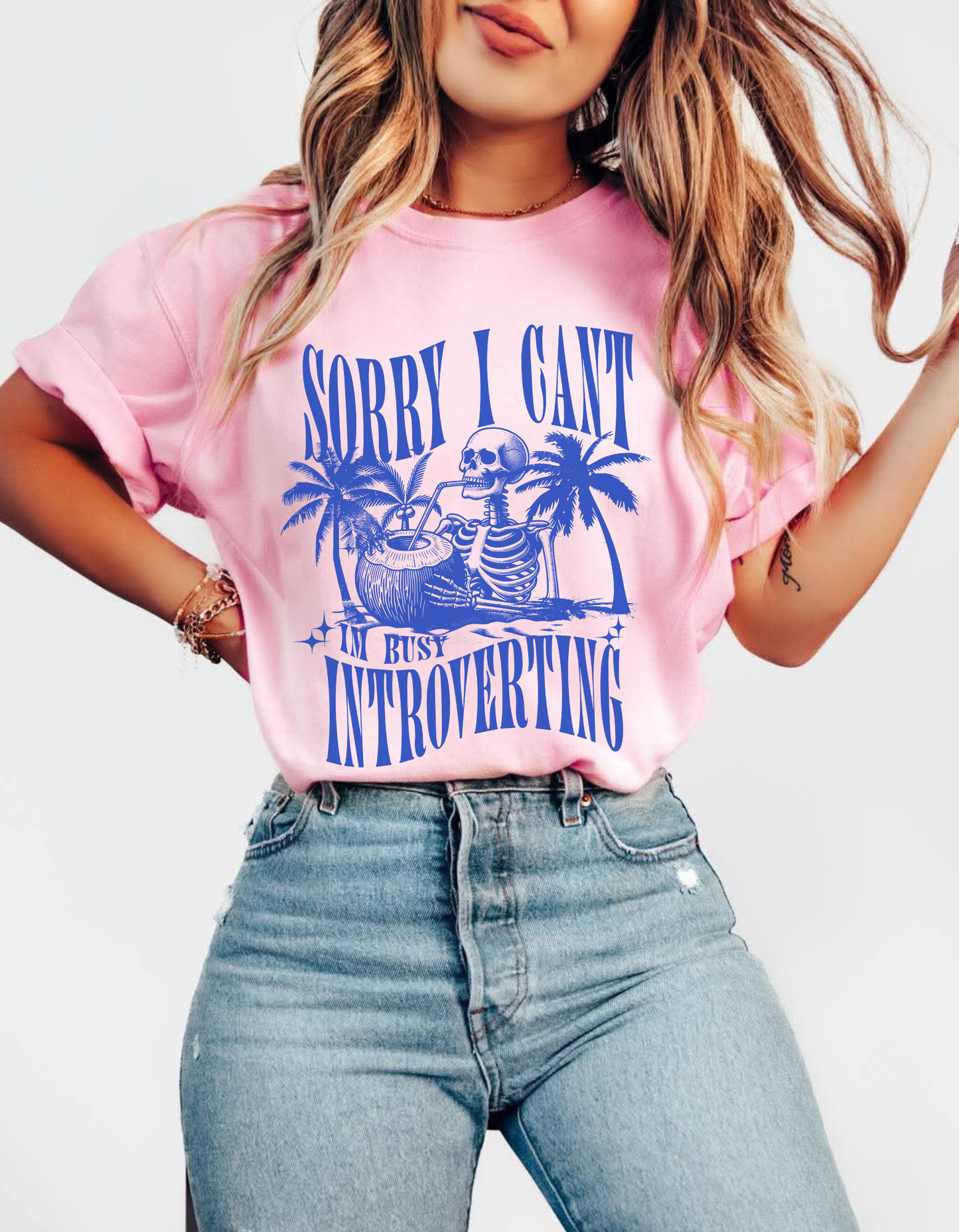 I’m introverting graphic tshirt
