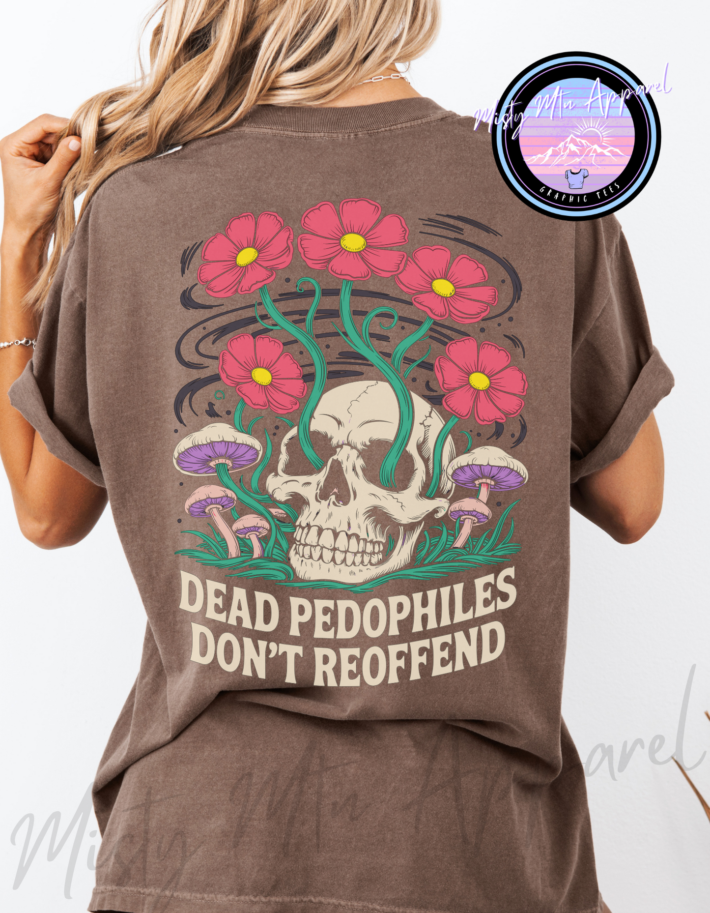 Dead Pedos Skull Graphic Tee