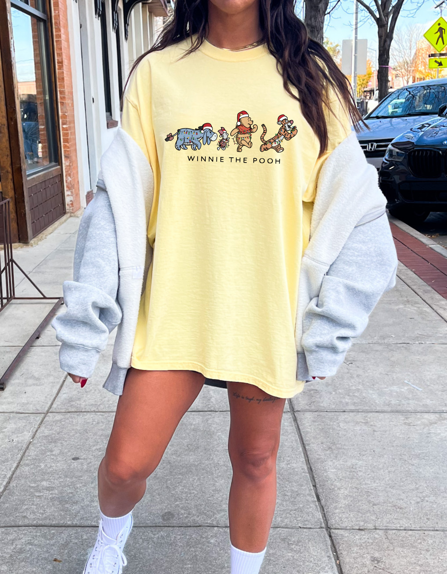 Christmas P00h graphic tee