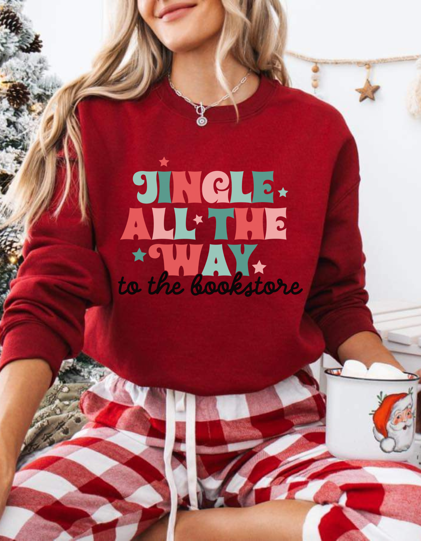 Jingle to the bookstore Crewneck sweater