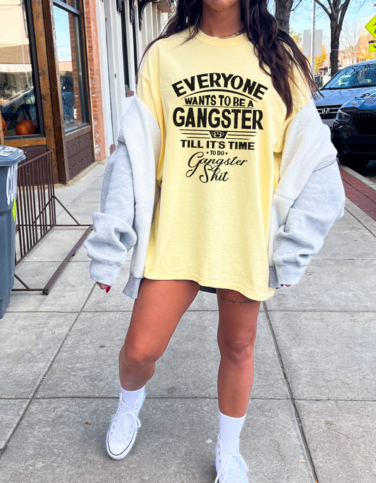 Gangster shit graphic tshirt