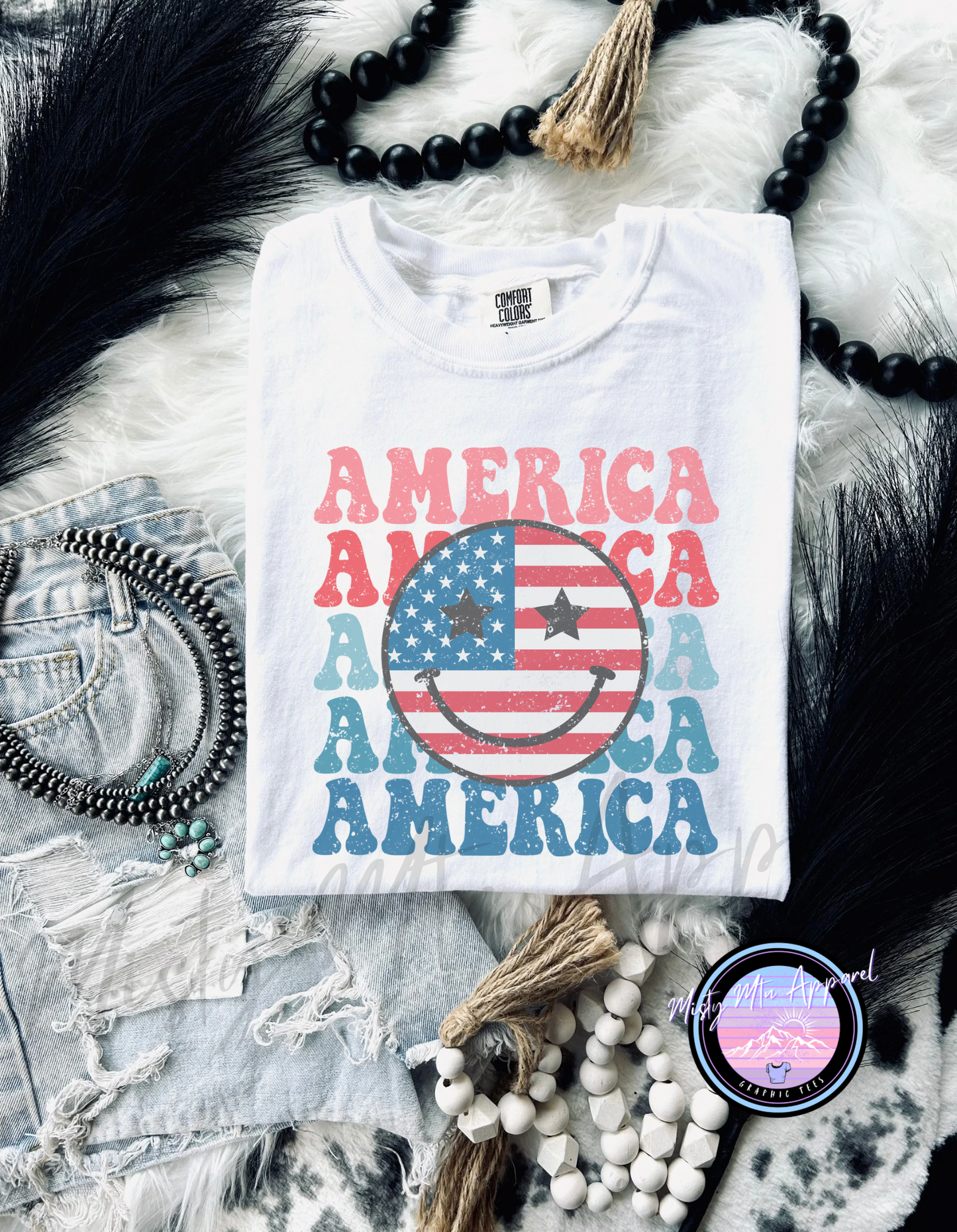 Smiley America Graphic Tee