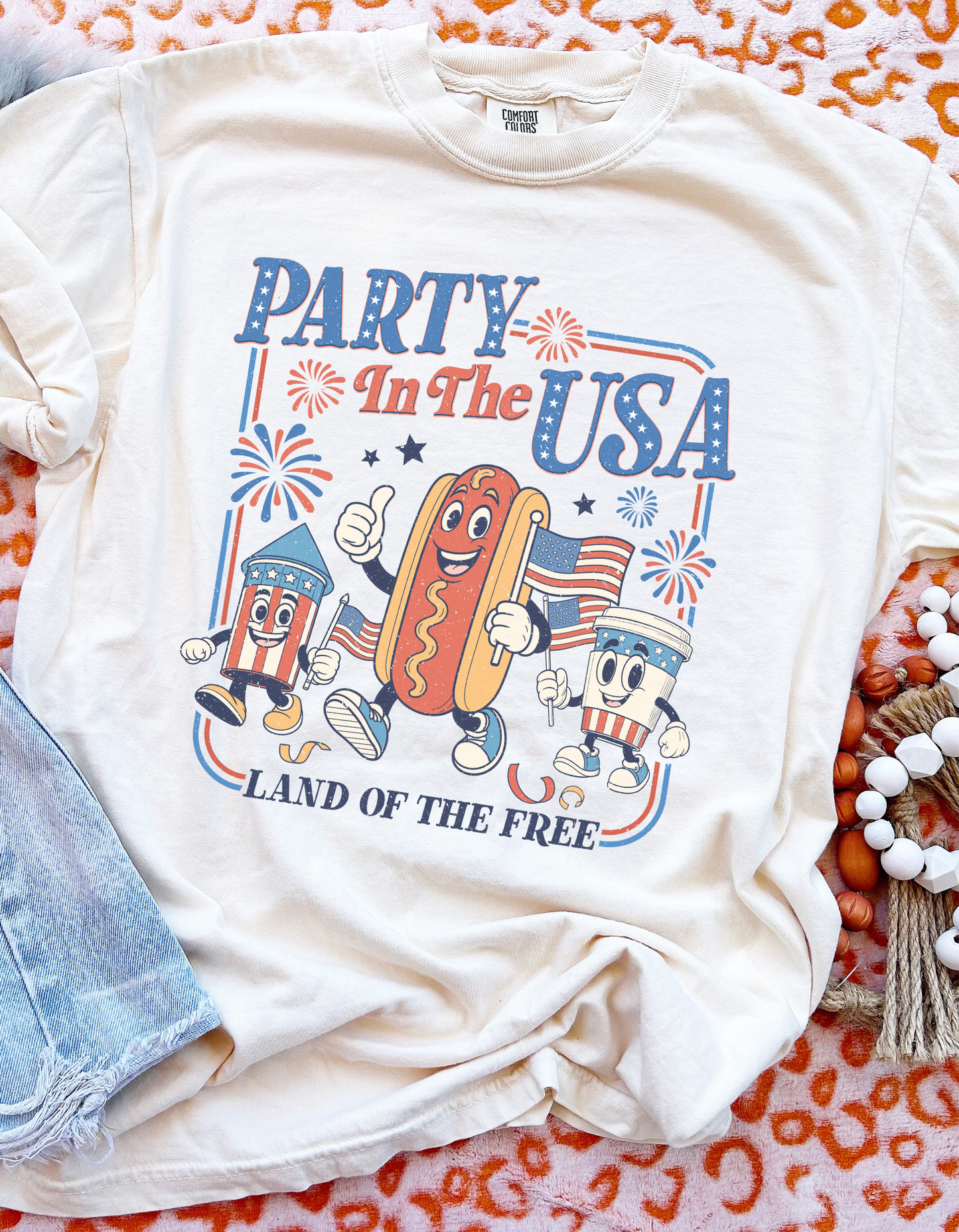 Retro Party in the USA Graphic Tee