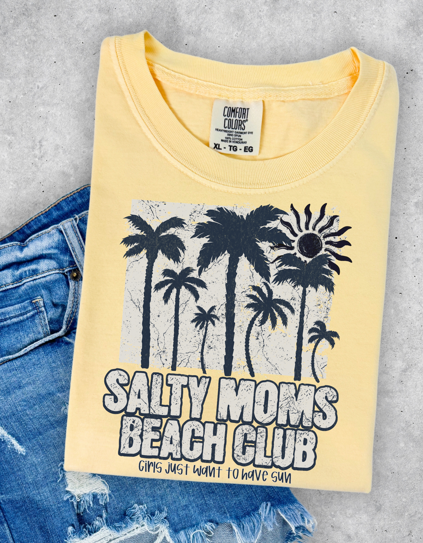 Salty Moms Beach Club Graphic Tshirt