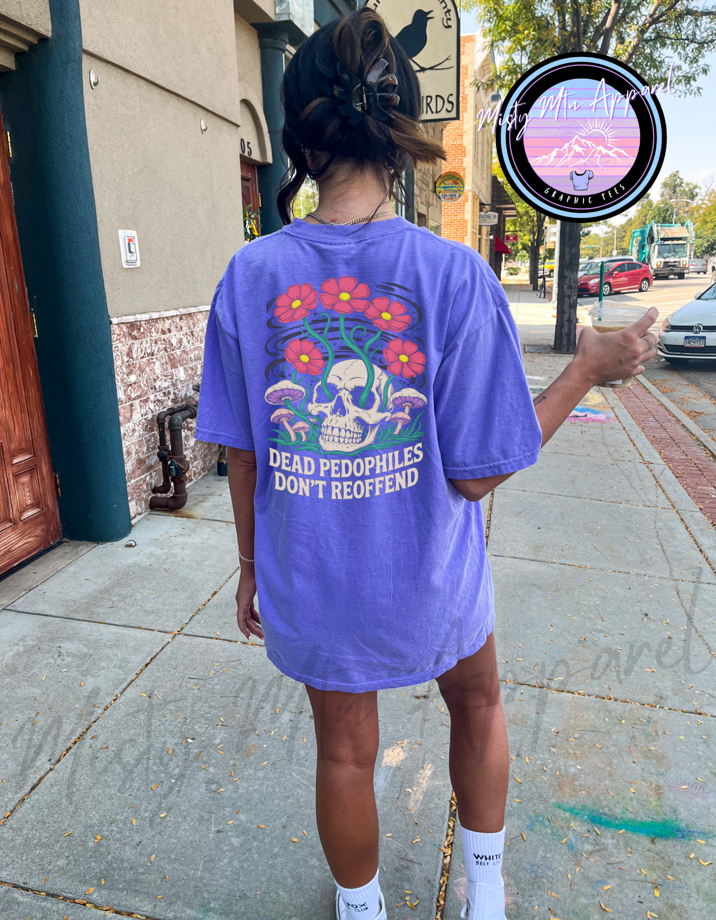 Dead Pedos Skull Graphic Tee