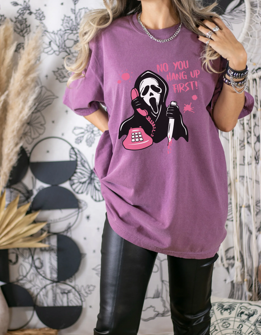 No you hang up first ghostface tee