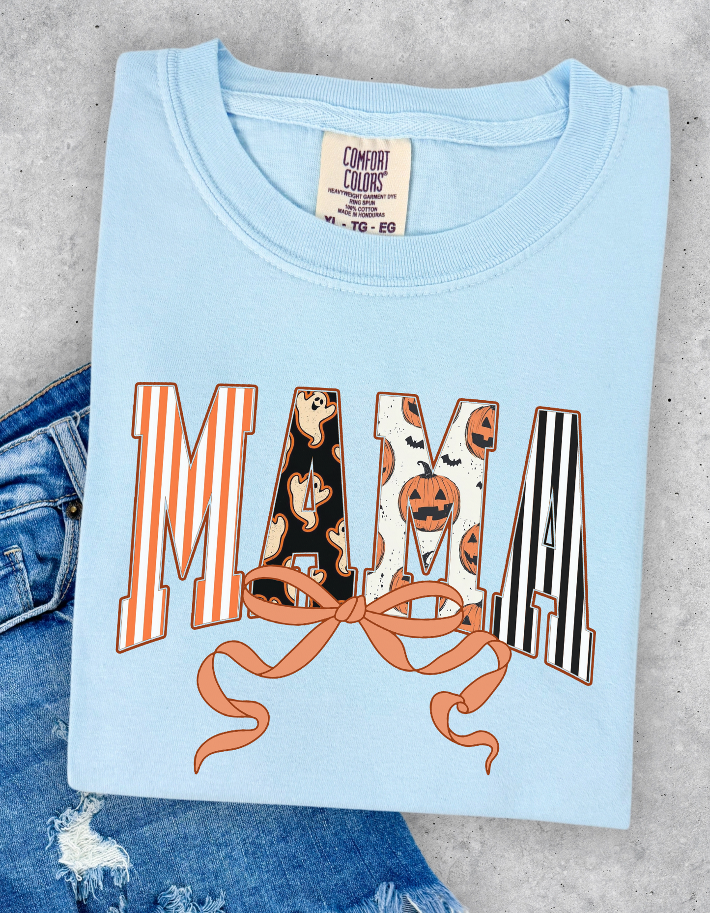 Spooky mama coquette graphic tee