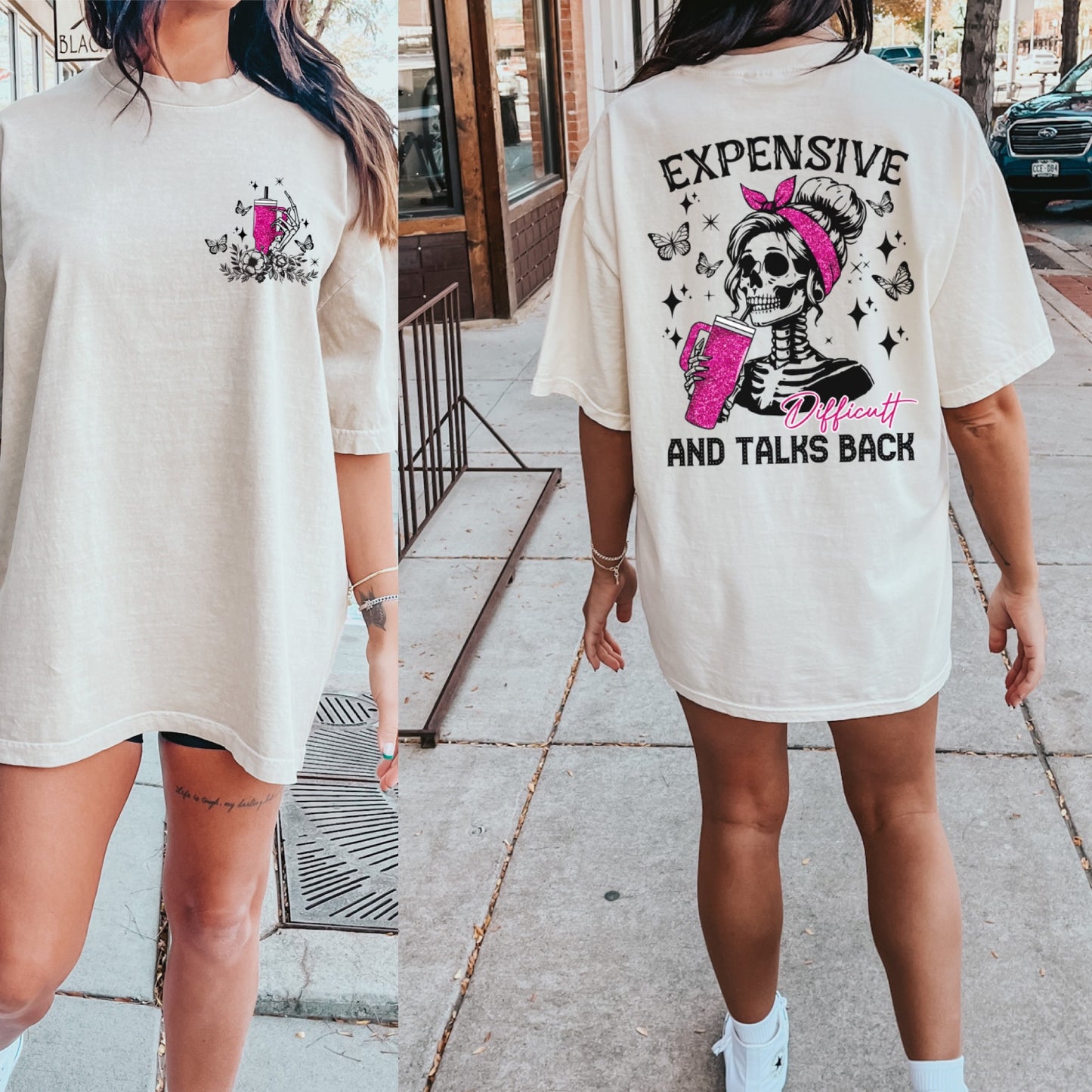 Difficult and talks back tee