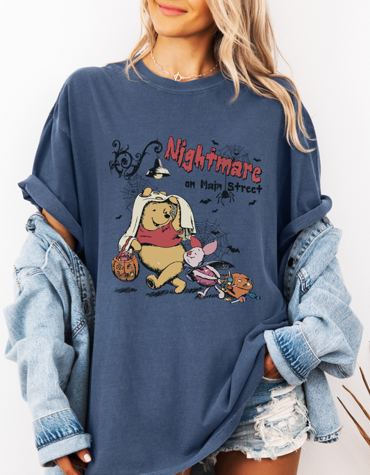 Vintage nightmare on main street Pooh tshirt