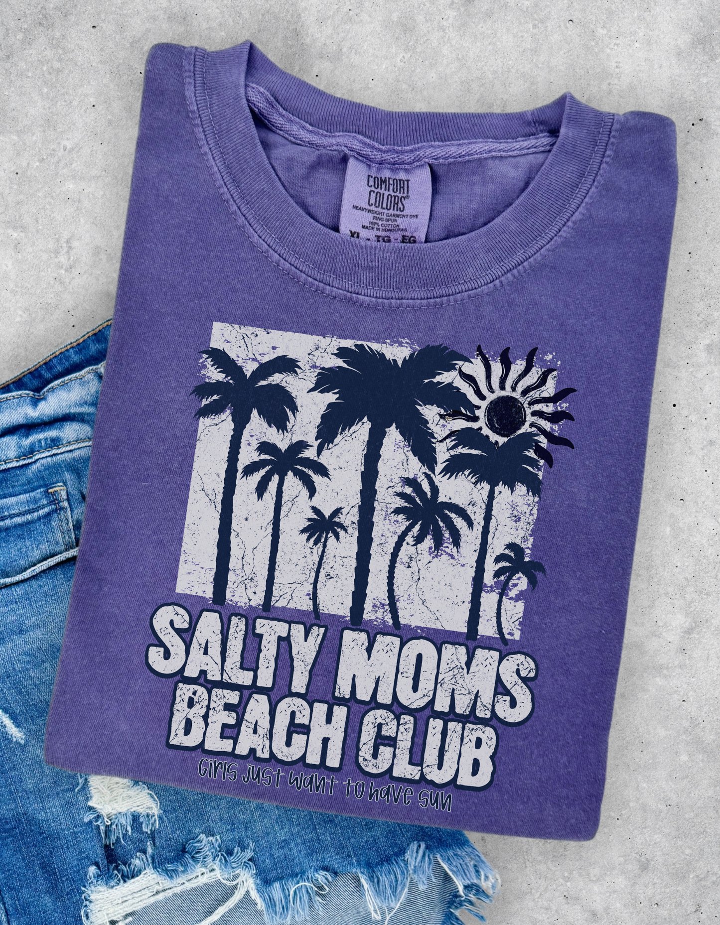 Salty Moms Beach Club Graphic Tshirt